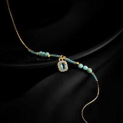Mint Mambo — Minimalist Diamond Bead Chain