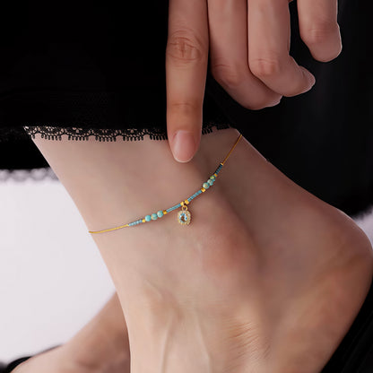 Mint Mambo — Minimalist Diamond Bead Chain