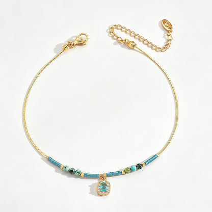 Mint Mambo — Minimalist Diamond Bead Chain