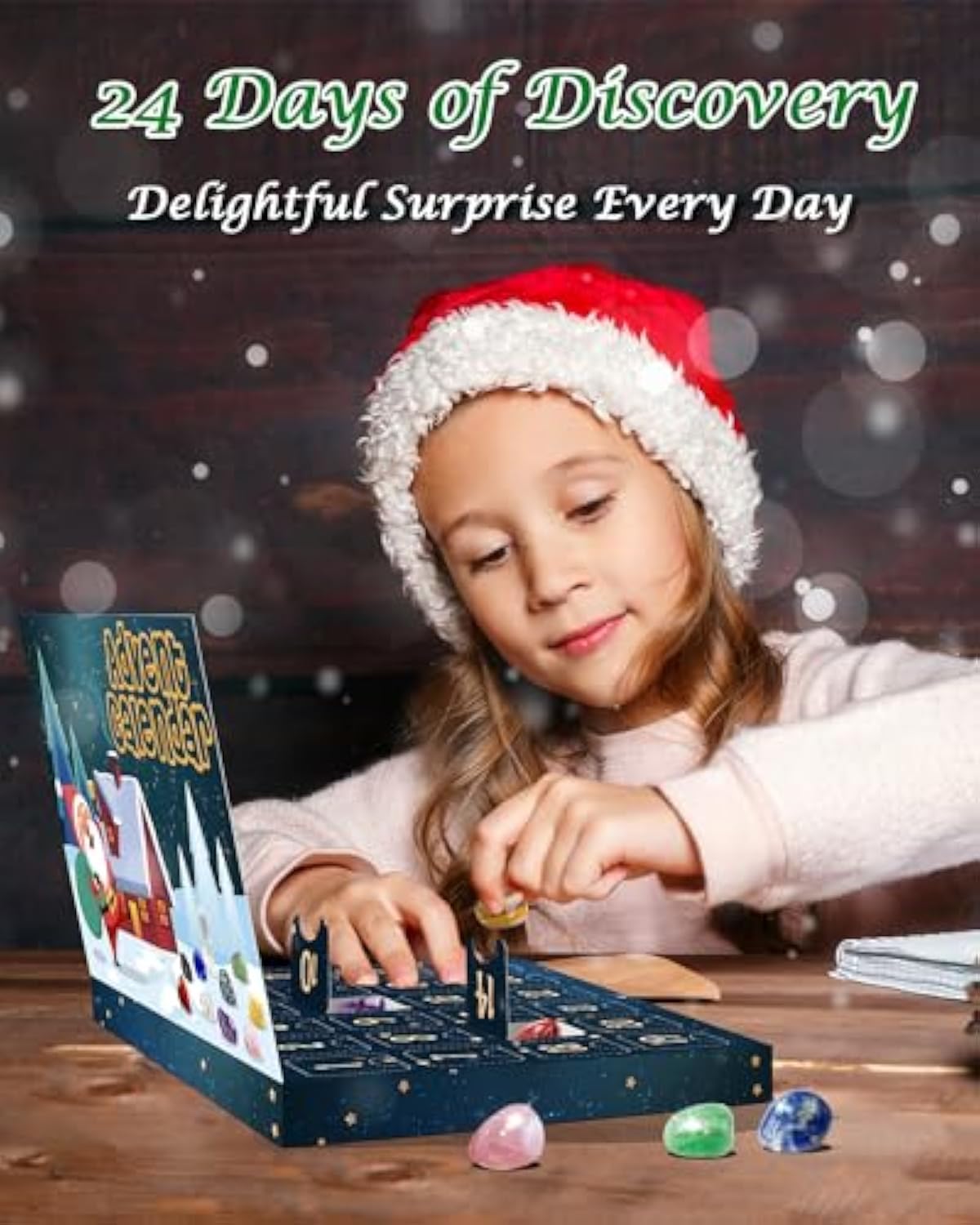24 Pcs Christmas Advent Calendar Gift Box