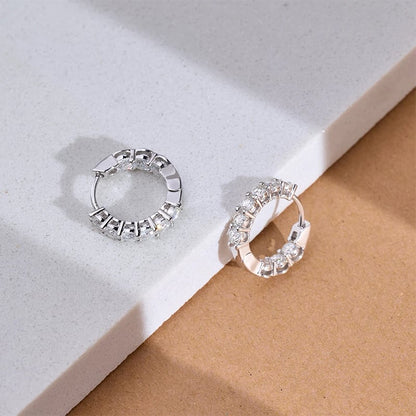925 Silver Moissanite Earrings