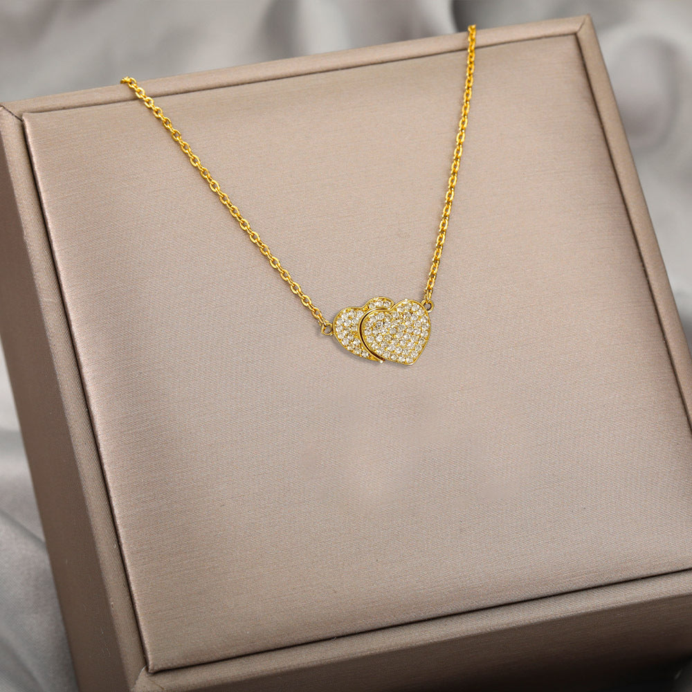 🎁CHRISTMAS PRE SALE 🔥- Magnetic Double Heart Necklace💞